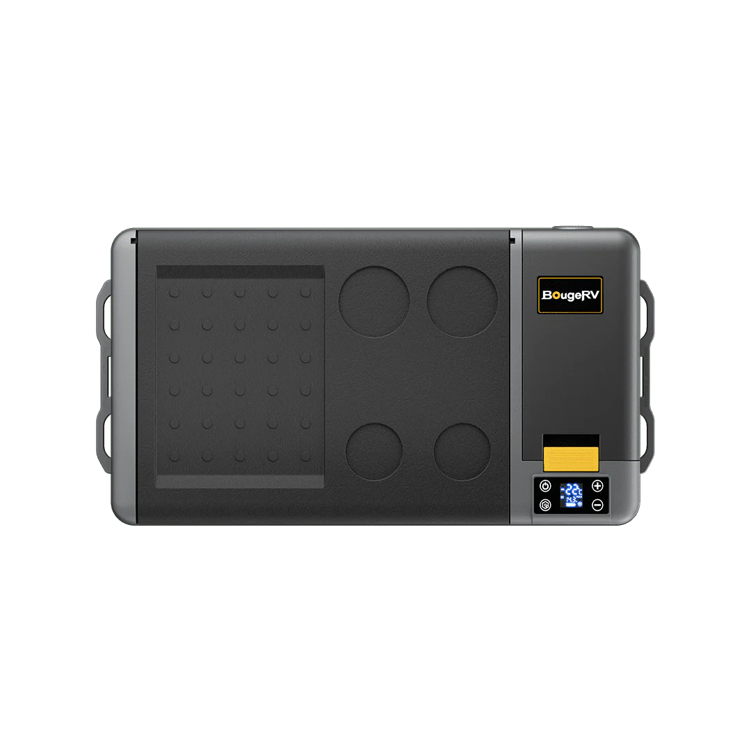 BougeRV CRPRO30 12V Portable Refrigerator Freezer - 30 Quart Car Fridge for Camping, Road Trips & Outdoor Adventures | Compact Cooler for Food, Drinks & Medicine