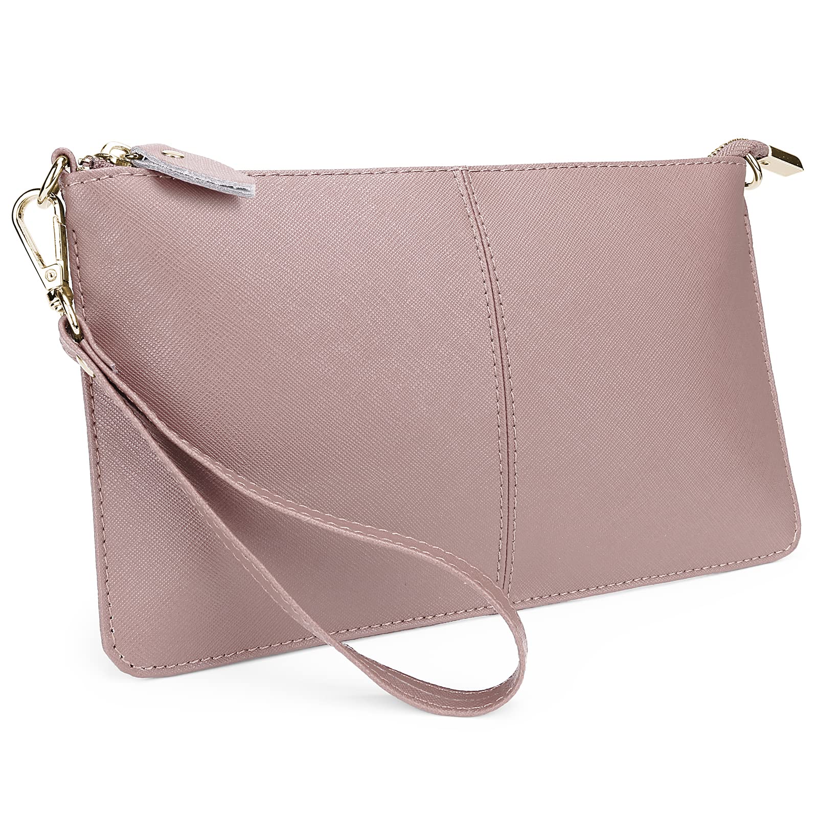 YALUXE Genuine Leather Wristlet Handbags for Women - Stylish Crossbody Phone Clutch Wallet Purse with Pocket | Perfect for Everyday Use, Travel & Special Occasions