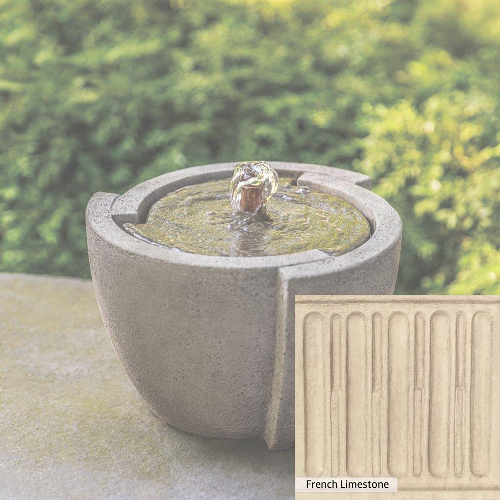Campania International M Series Modern Outdoor Water Fountain - Elegant Garden Decor for Patio, Yard, and Landscape Design