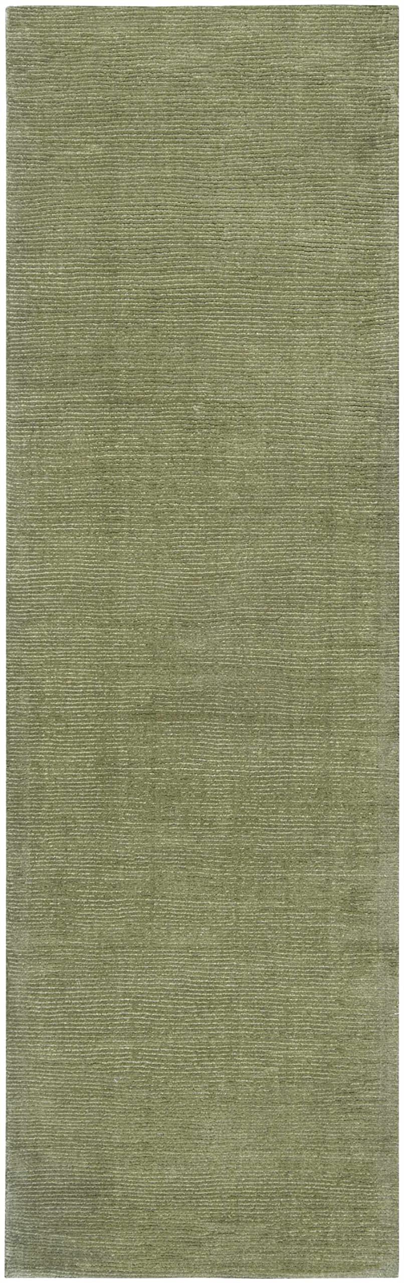 Hauteloom Poetia Wool Area Rug 6' x 9' - Soft High Pile Contemporary Design in Sage Green - Perfect for Living Room, Bedroom & Cozy Spaces