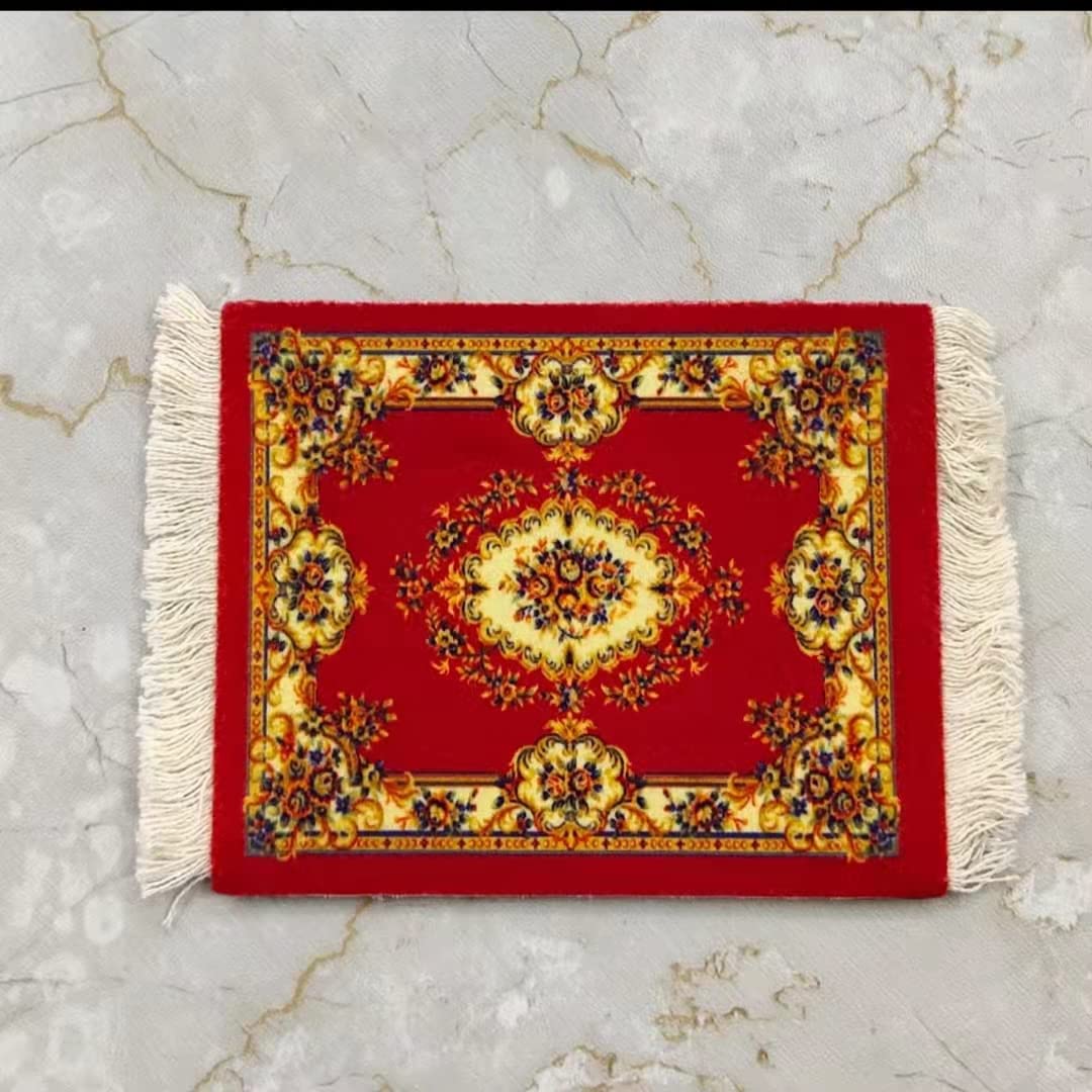 Oriental Persian Woven Rug Mouse Pad - Non-Slip Computer Desk Mat with Ergonomic Design for Gaming & Office Use - Perfect for Home, Office & Workspace Decor
