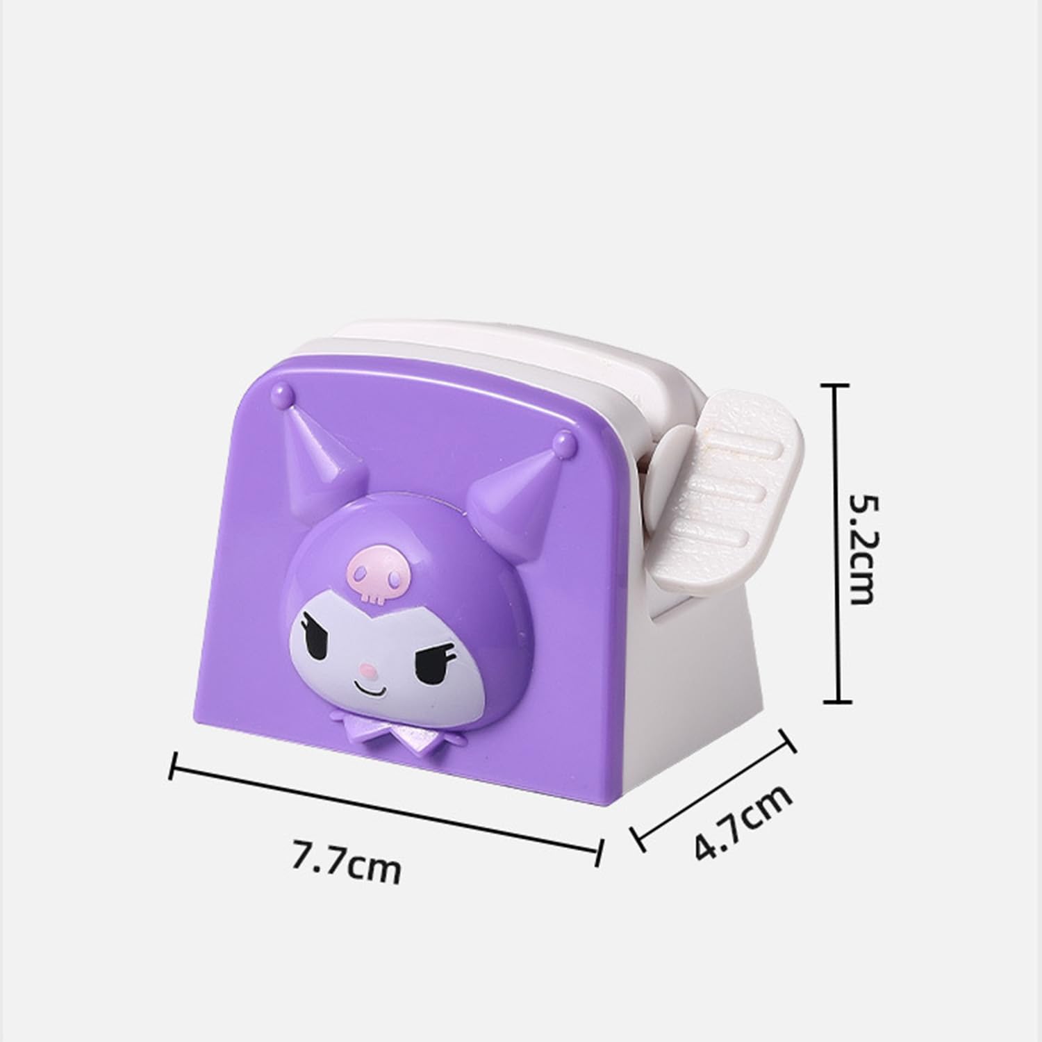 Cute Cartoon Toothpaste Squeezer & Tube Wringer Holder - Kawaii Bathroom Accessory Stand for Toothpaste Dispenser - Simple & Practical (Purple) - Perfect for Kids' Bathrooms & Travel