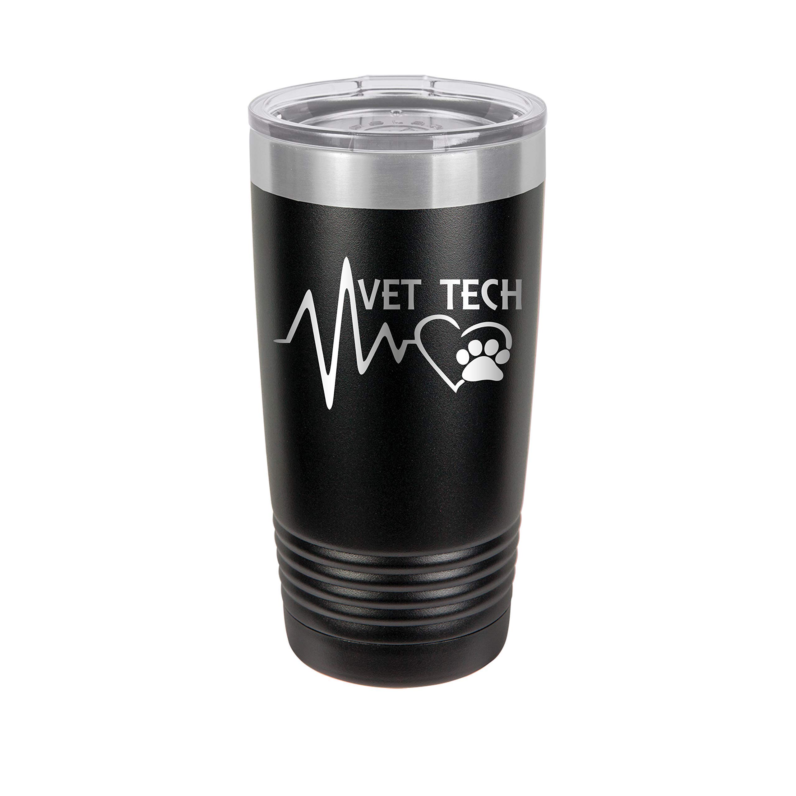 Vet Tech Engraved Insulated Stainless Steel 20 oz Tumbler - Perfect for Veterinary Professionals, Students & Animal Lovers - Keeps Drinks Hot/Cold for Hours - Ideal for Clinics, Schools & Gifts