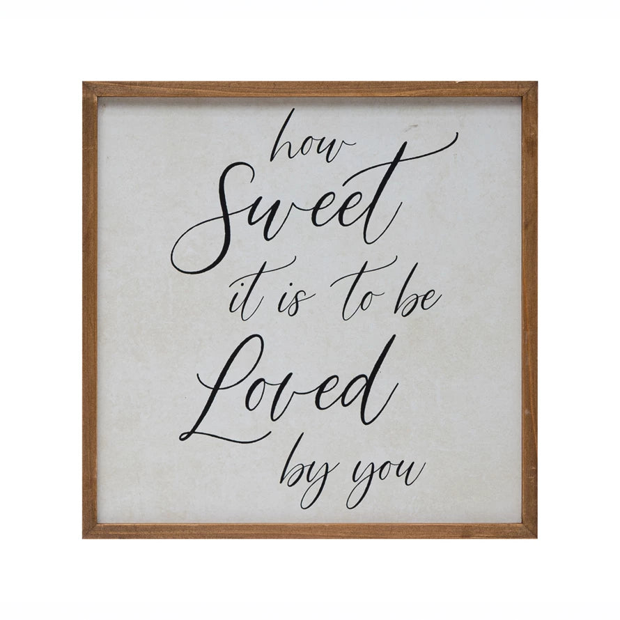 How Sweet It Is... Wall Art - Inspirational Home Decor for Living Room, Bedroom & Office - Perfect Gift for Housewarming, Birthday & Holidays