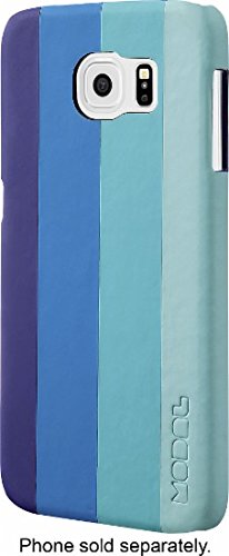 Premium Slim Fit Modal Case for Samsung Galaxy S6 - Dark Blue & Light Blue Soft Protective Cover - Perfect for Everyday Use, Work & Travel