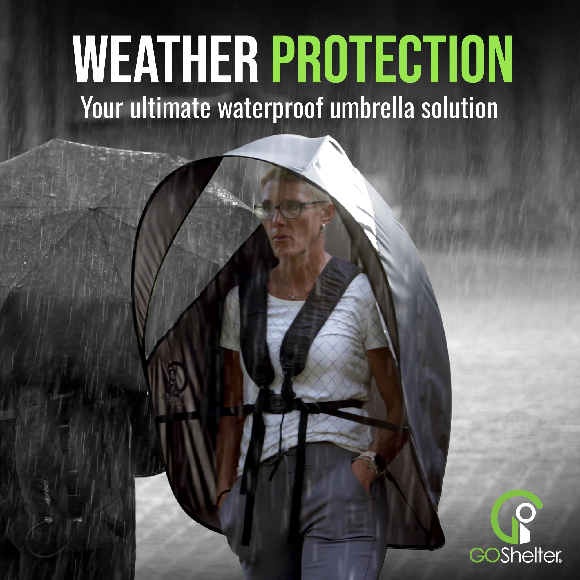 Hands Free Wearable Umbrella for Adults - Portable Shade Canopy Backpack with Adjustable Straps | Perfect for Outdoor Activities, Hiking, Festivals & Beach Days | Made in USA
