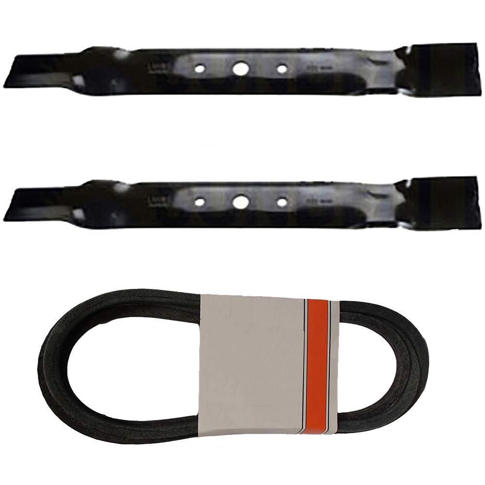RAParts Mower Deck Belt and Blade Set Compatible with John Deere L100 & L110 42