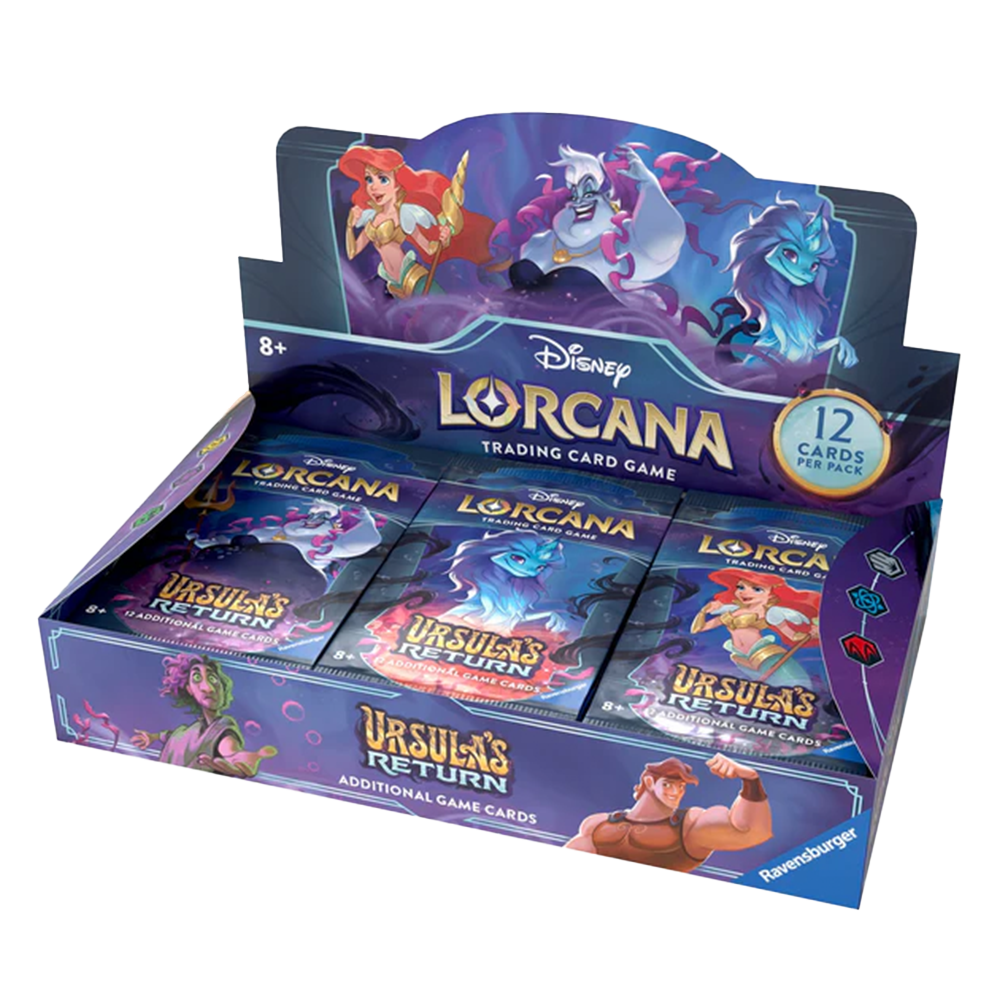 Disney Lorcana Ursula's Return Booster Box - 36 Packs TCG Trading Card Game for Collectors & Players - Perfect for Game Nights & Tournaments
