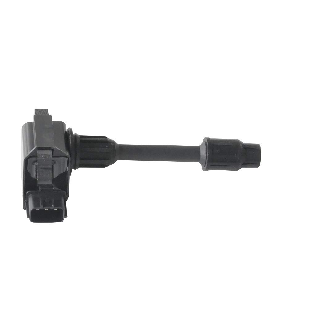 TOTMOX 1pc Black Front Ignition Coil Replacement for 1996-1999 Infiniti I30 & 1995-1999 Nissan Maxima - High Performance Engine Part for Smoother Acceleration & Better Fuel Efficiency
