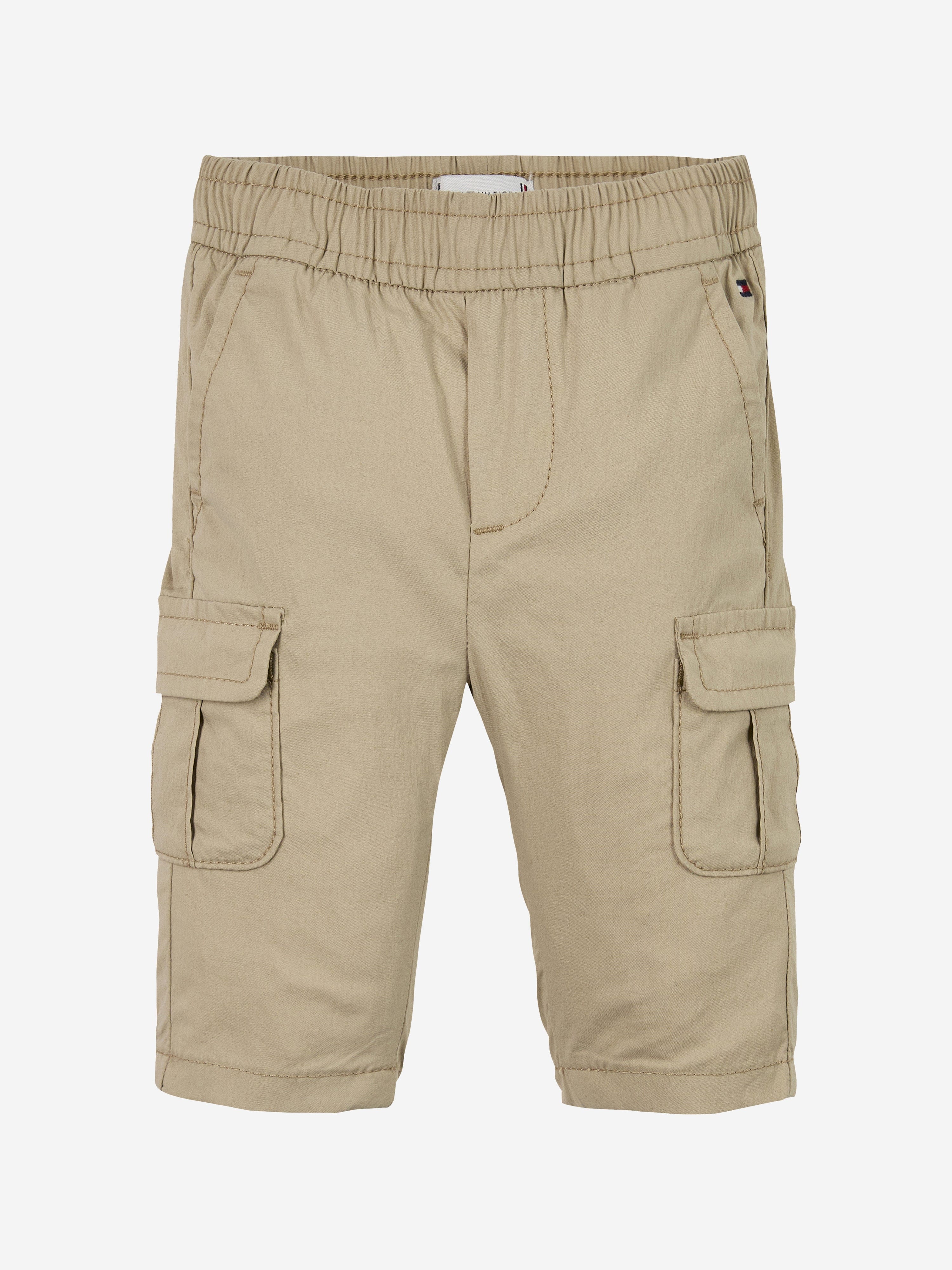 Stylish Beige Baby Boys Cargo Pants - Comfortable & Durable Toddler Pants for Playtime, Outdoor Adventures & Everyday Wear