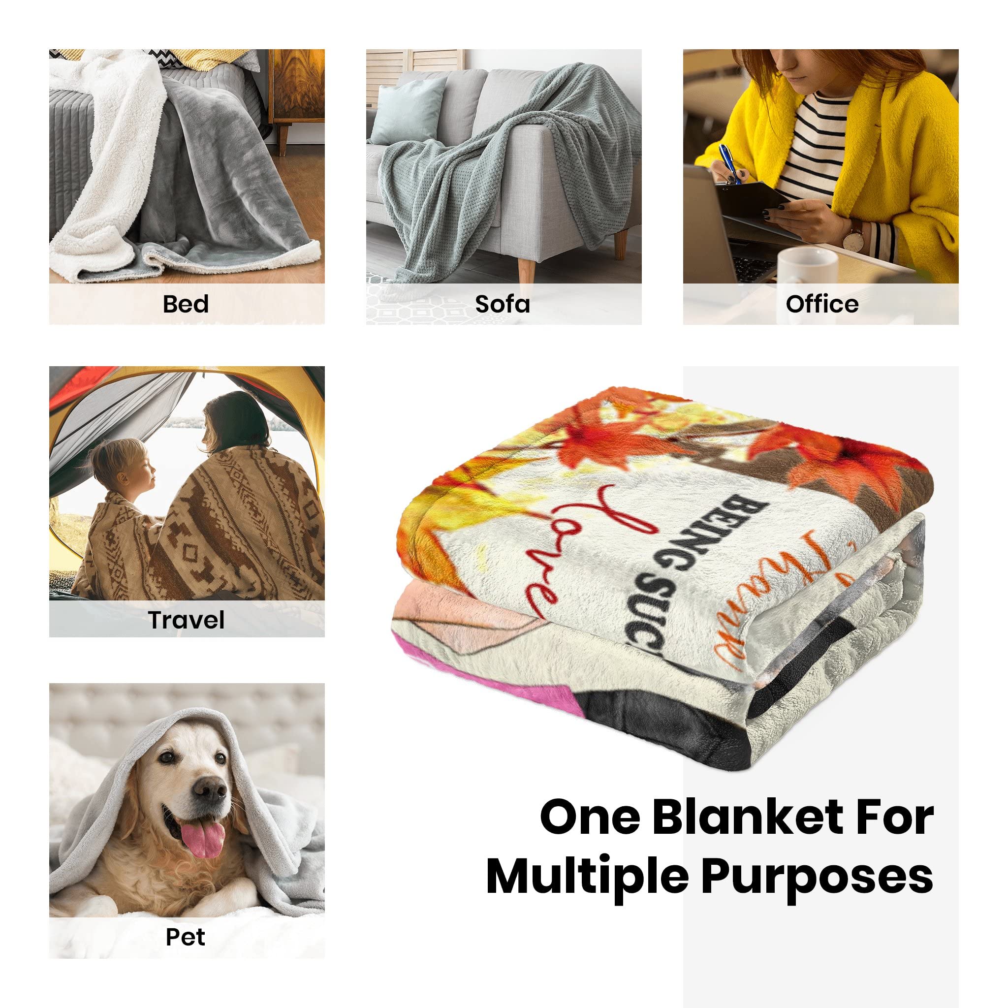 Custom Best Friend Blanket with Hairstyle & Name - Personalized Friendship Gifts for Women, BFF Birthday, Wedding, Anniversary, Soul Sister, Long Distance - Perfect for Cozy Nights & Heartwarming Moments