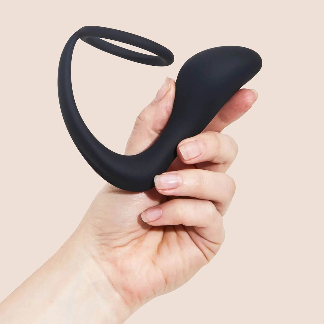 SIMPLI Prostate Massager with Cock Ring - Dual Stimulation Anal Plug for Men | Enhance Pleasure & Performance | Perfect for Solo Play & Couples Use