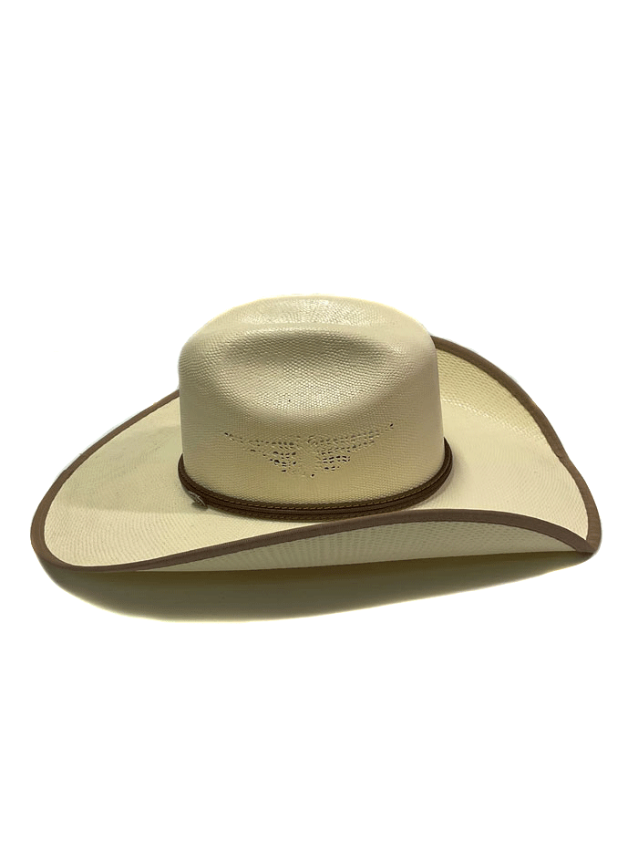 Justin JS5256FNX Ivory Bent Rail Fenix Straw Cowboy Hat - Western Style Summer Sun Hat for Men & Women - Perfect for Rodeo, Beach, Outdoor & Country Music Festivals