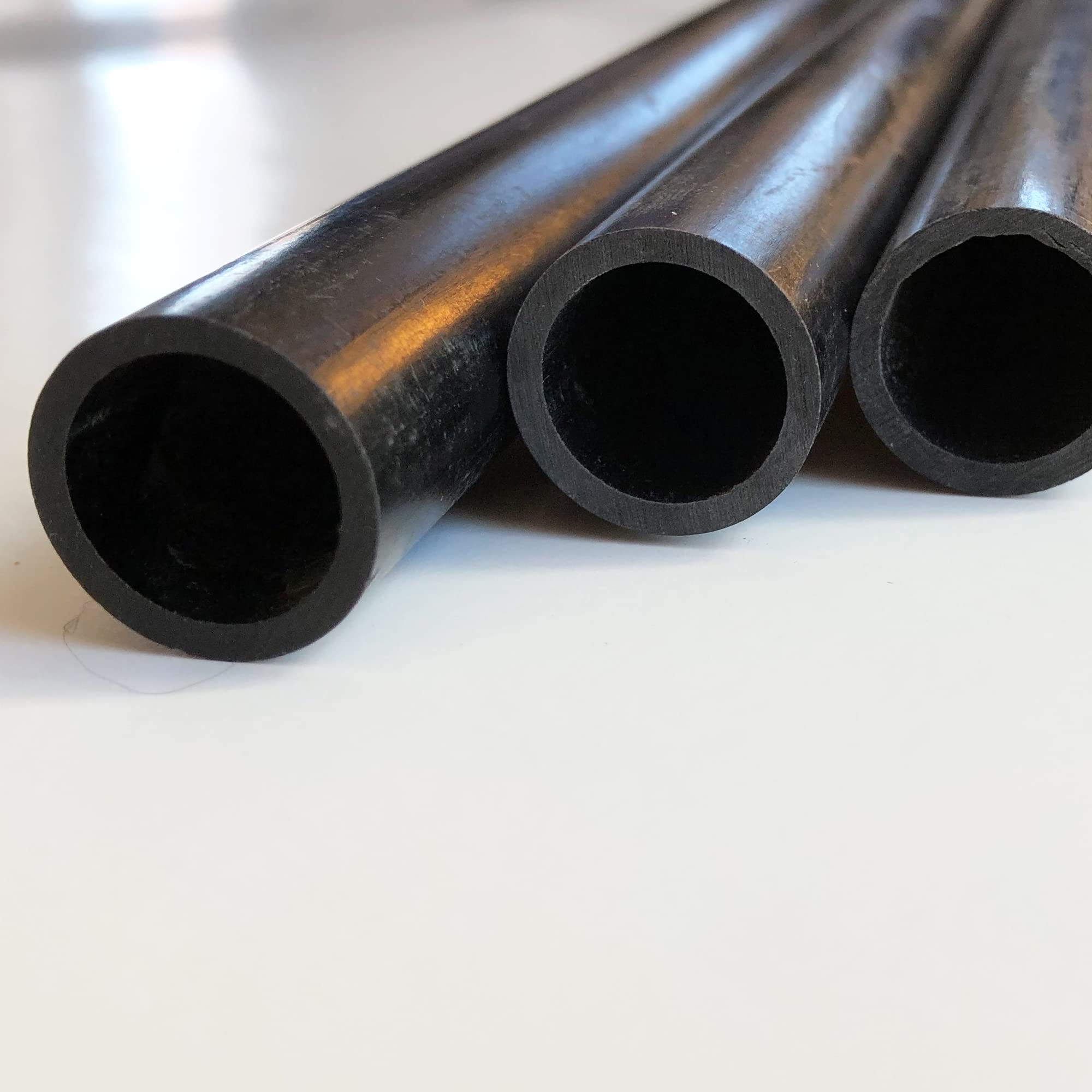 16mm x 12mm x 1000mm Carbon Fiber Tube - Pultruded Round Hollow Carbon Fiber Rods with Black Matte Finish - Lightweight & Durable Carbon Fiber Shafts for RC Planes, Drones, Boat Building, DIY Crafts, and Model Making Projects