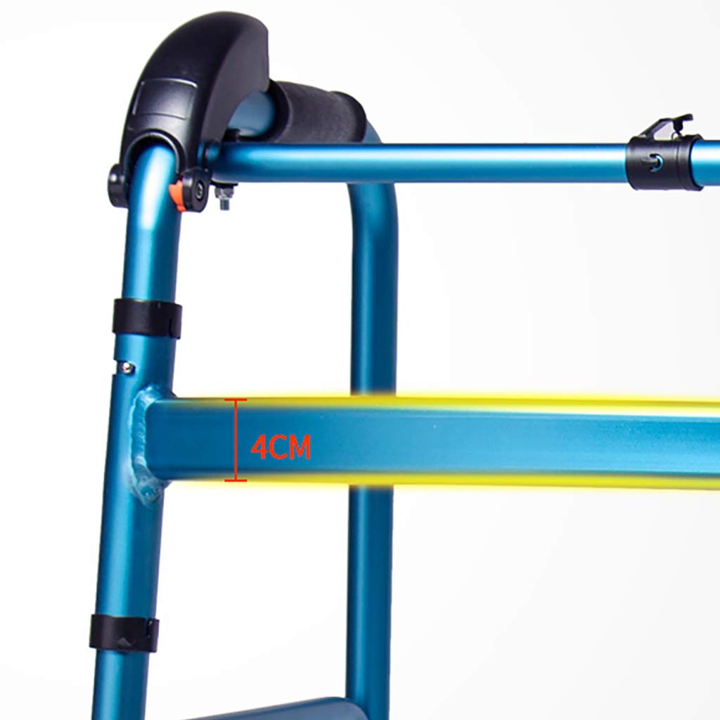Lightweight Adjustable Aluminum Walking Frame Walker for Seniors - Automatic Height Adjustment, Elderly Mobility Aid for Home & Outdoor Use - Ideal for Patients & Disabled Users