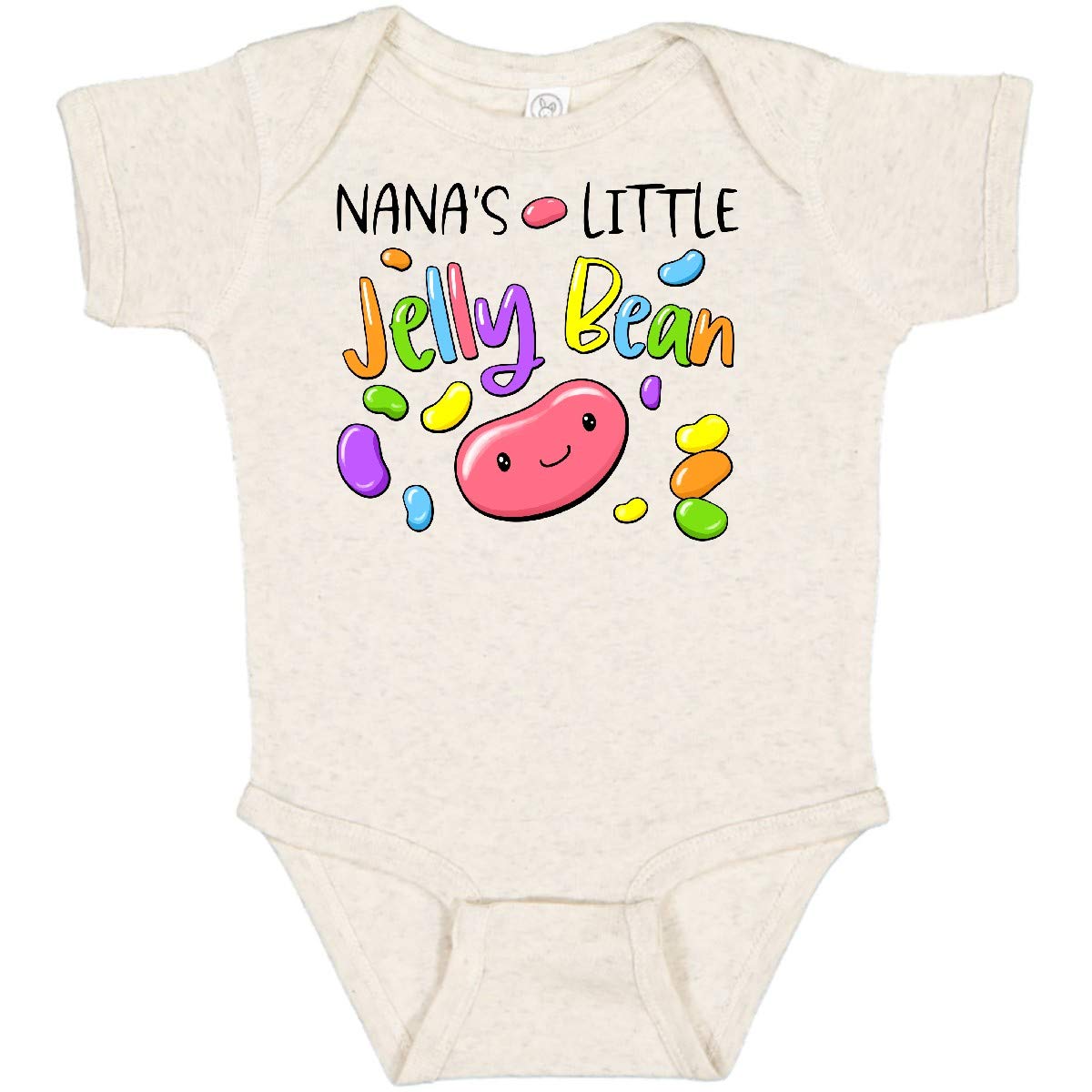 Inktastic Nana's Little Jellybean Cute Easter Candy Baby Bodysuit - Adorable Infant Onesie for Easter Gifts, Baby Showers & Holiday Photos | Soft Cotton Unisex Romper for Newborns 0-24 Months