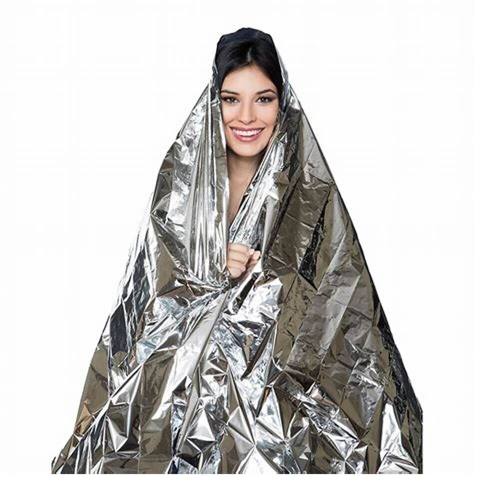 4 Pack Mylar Emergency Blankets - Lightweight Foil Thermal Blankets for Outdoor Survival, Camping, Hiking & First Aid Kits | Compact & Waterproof for Emergency Preparedness & Disaster Relief