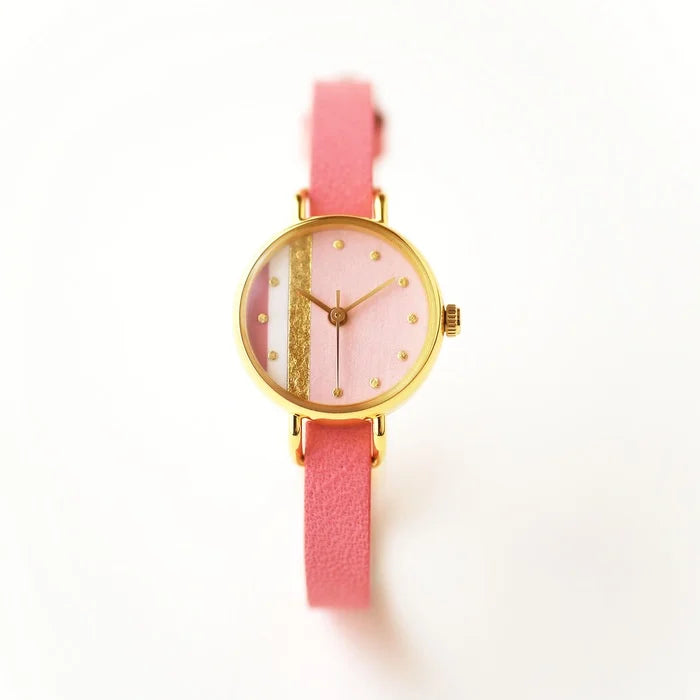 Japanese Handmade Cherry Blossom Women's Wristwatch - Elegant Floral Design for Casual Wear, Office & Special Occasions