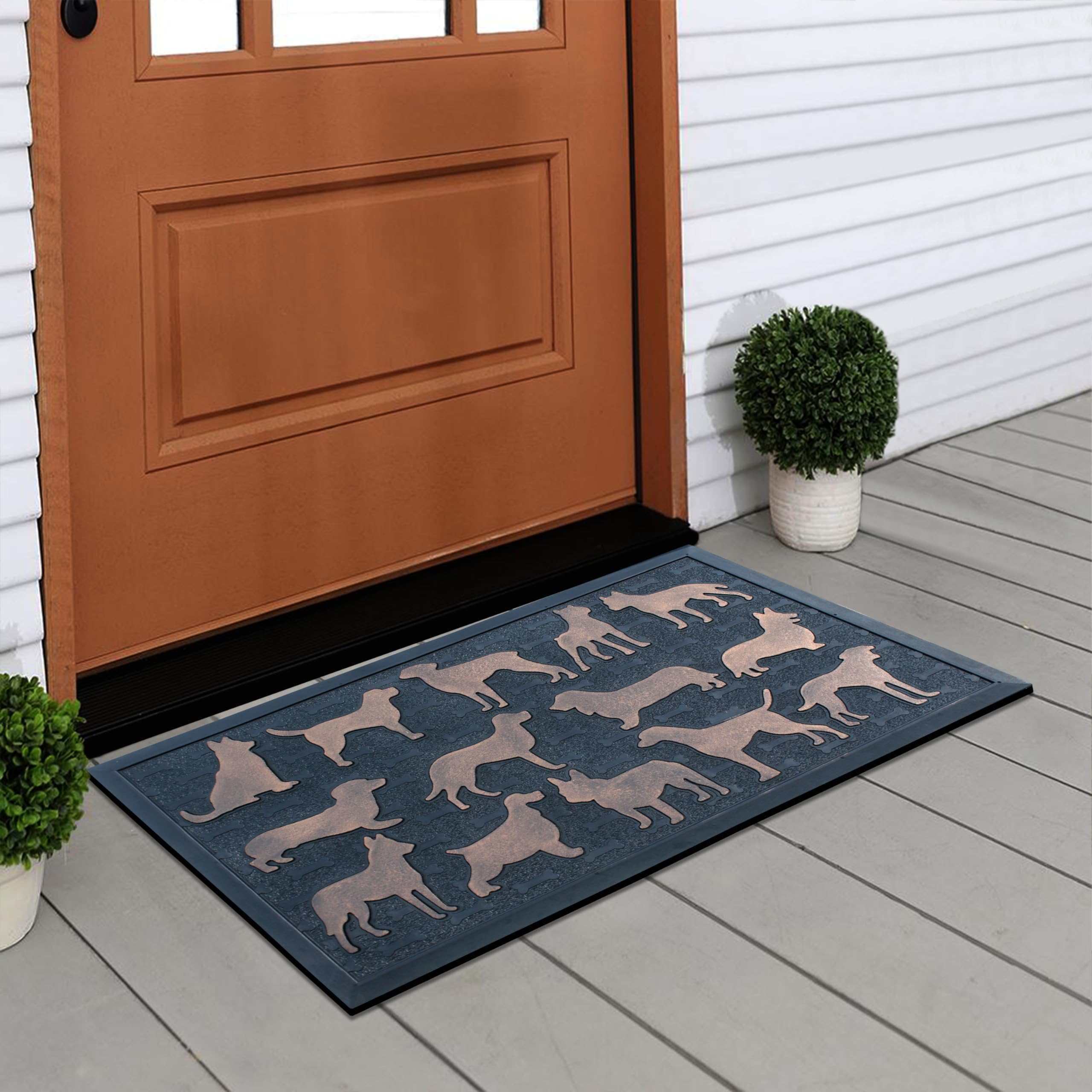 Non-Slip Rubber Welcome Doormat 18