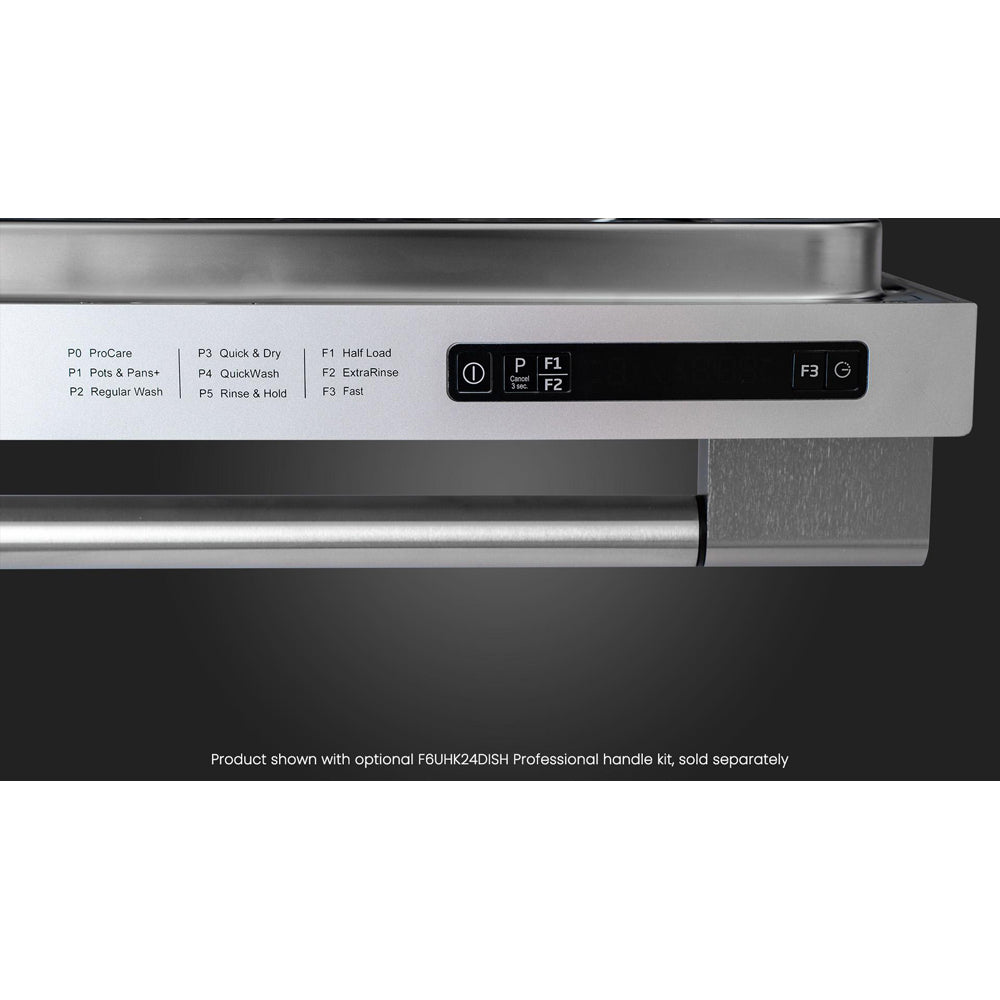 Fulgor Milano 24-inch Stainless Steel Dishwasher with Third Rack & Stainless Tub - Top Control, Energy Efficient (F6DWT24SS2) - Perfect for Modern Kitchens & Large Families