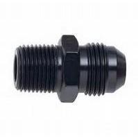 Fragola 10AN x 3/8 NPT 481611 BL Stainless Steel Braided Hose Fitting - High Performance Fuel & Oil Line Connector for Automotive, Racing & Marine Applications