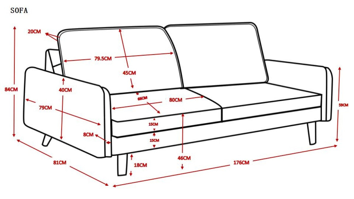 3 Seater Sofa Dark Grey - Modern Comfortable Couch for Living Room, Lounge, and Office - Free Shipping & Easy Assembly