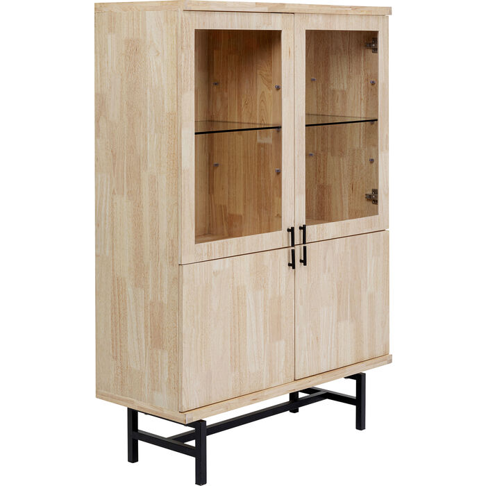 Modern Glass Display Cabinet Copenhagen 100x150cm - Elegant Storage for Living Room, Dining Room, or Office Showcase