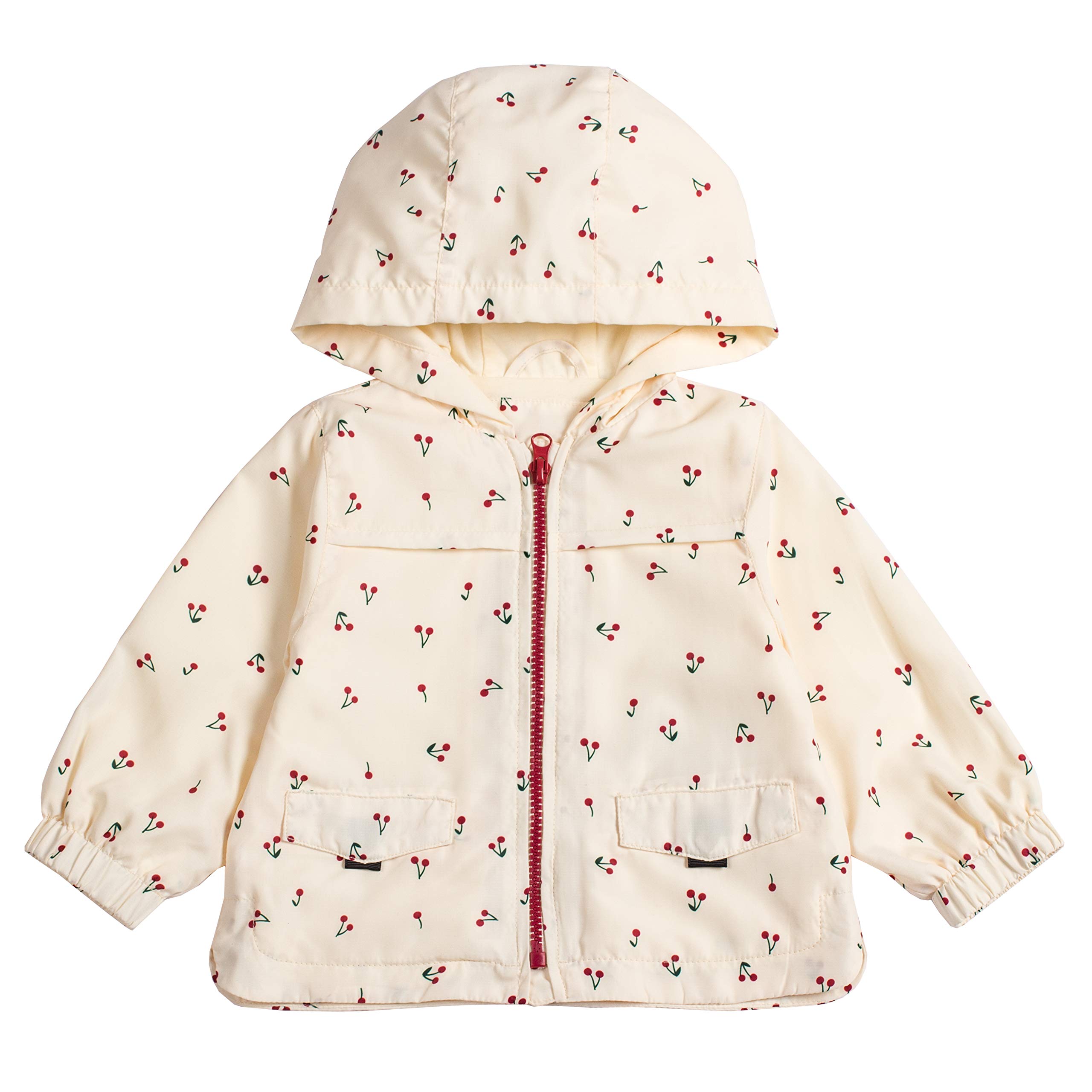Soft Cotton Fairy Baby Girls Jackets - Adorable Cherry Print Hoodie Coats for Toddlers | Perfect for Playdates, Outdoor Adventures & Cool Weather
