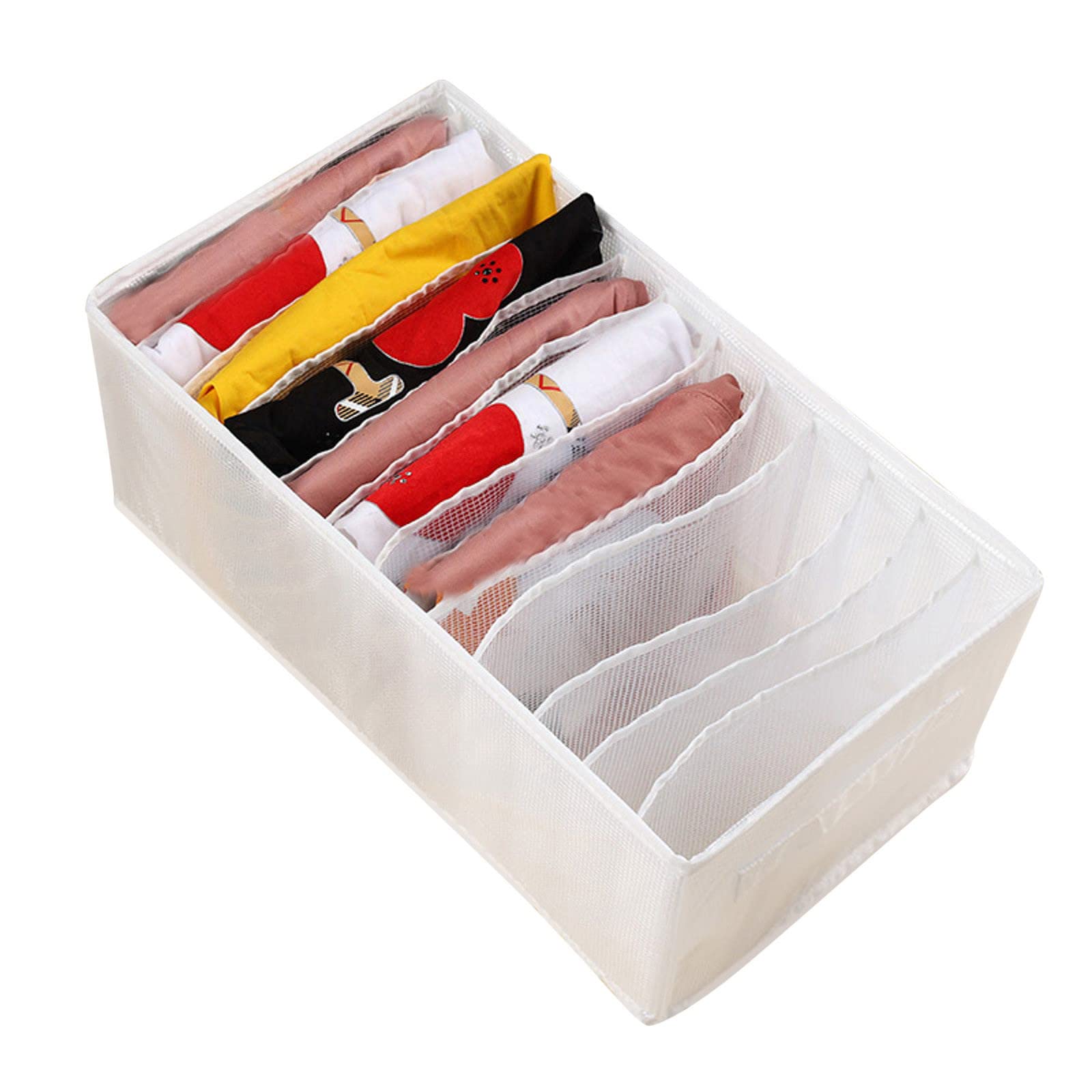 Mesh Storage Bags for Clothes Drawer Organizer - PP Plastic Compartment Box for Pants, Linen & Closet Organization | Perfect for Travel, Home & Wardrobe Storage