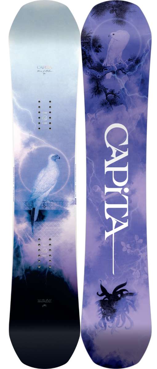 2024 Capita Women's Birds of a Feather Snowboard - All-Mountain Freestyle Snowboard for Women | Perfect for Park, Powder & All-Terrain Riding