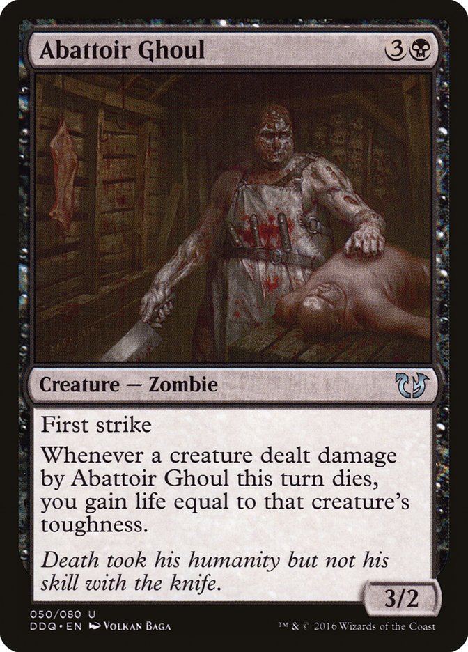 Abattoir Ghoul MTG Card - Duel Decks: Blessed vs. Cursed | Magic: The Gathering Trading Card Game - Perfect for Commander, Modern & Casual Play