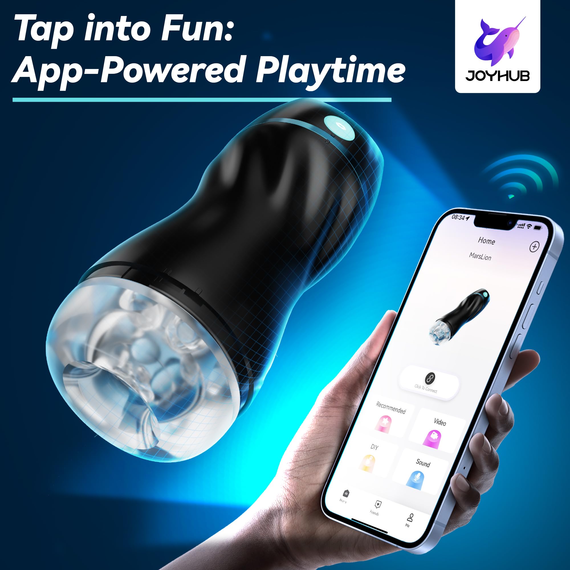 Upgraded Automatic Male Masturbator - 7 Vibration & Suction Modes, Hands-Free Pocket Pussy with 3D Realistic Texture | Blowjob Toy for Men | Adult Sex Toys for Solo Pleasure & Couples Play | Perfect for Travel, Discreet Use & Enhancing Intimacy