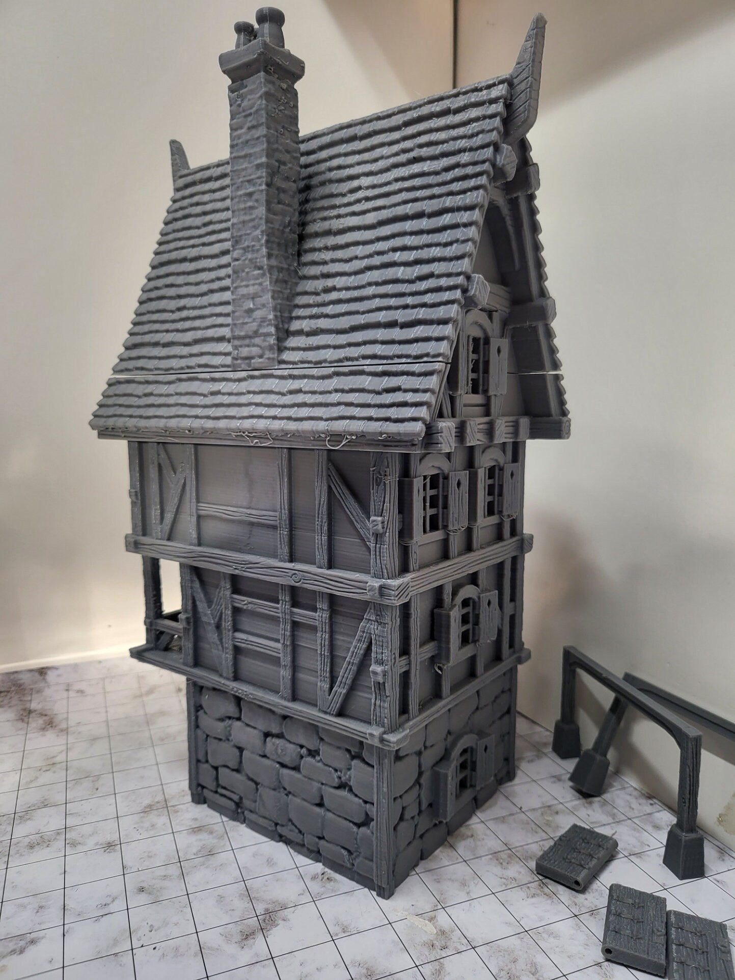 Vladistov Shop 1 - Vampire Town Haunted Cursed Terrain for Dungeons & Dragons RPG Game Scenes | Fantasy Tabletop Gaming Accessories for D&D Campaigns & Horror Adventures