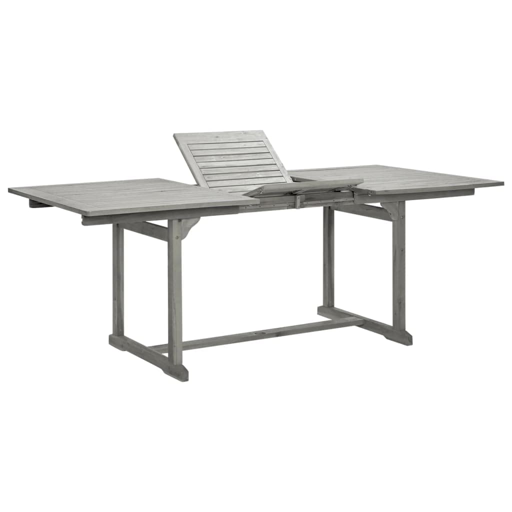 Solid Acacia Wood Patio Dining Table - 59.1