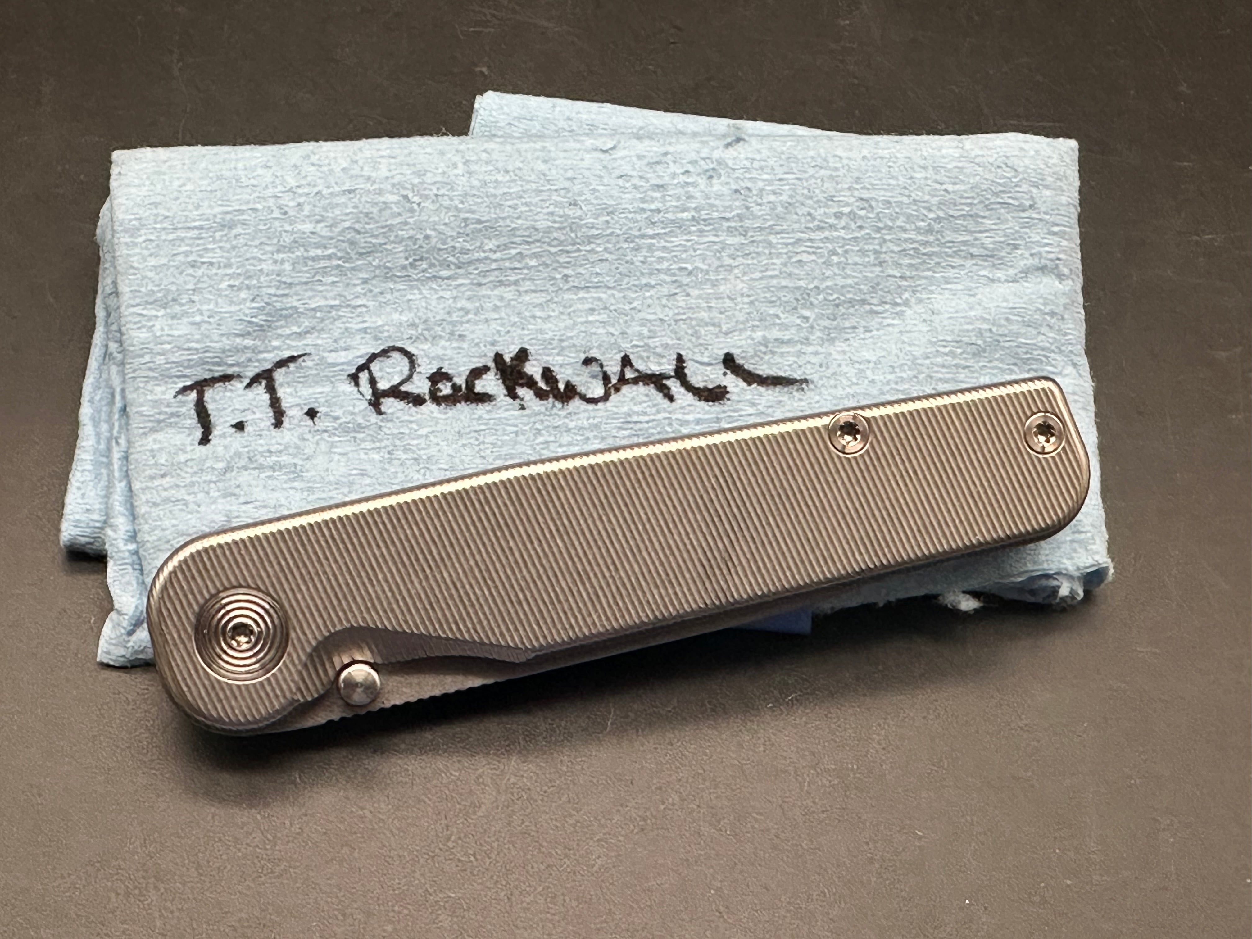 Tactile Turn Rockwall Titanium Pocket Knife with MagnaCut Blade - EDC, Outdoor, Camping & Everyday Carry Knife