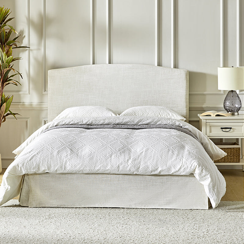 Amadeus Upholstered Platform Bed with Removable Washable Slipcover - Queen Size Bed Frame for Modern Bedroom Decor | Perfect for Master Bedroom, Guest Room & Apartment Sleeping