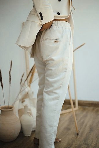 Stylish RAML Drawstring Trousers for Men & Women - Comfortable Elastic Waist Jogger Pants - Perfect for Yoga, Lounge, Travel & Casual Wear