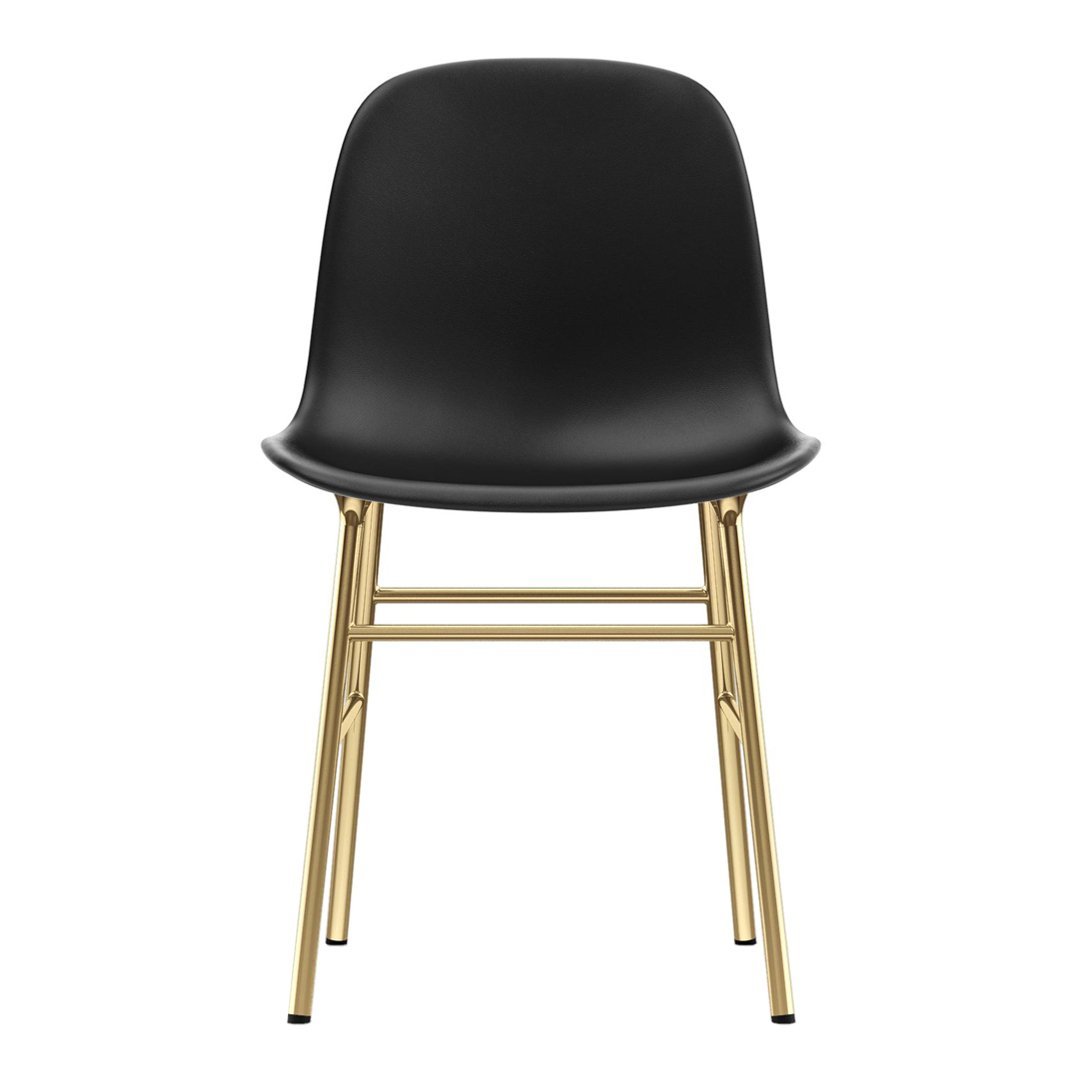 Modern Form Chair with Sturdy Metal Legs & Comfortable Upholstery - Perfect for Home Office, Living Room, or Dining Room Decor