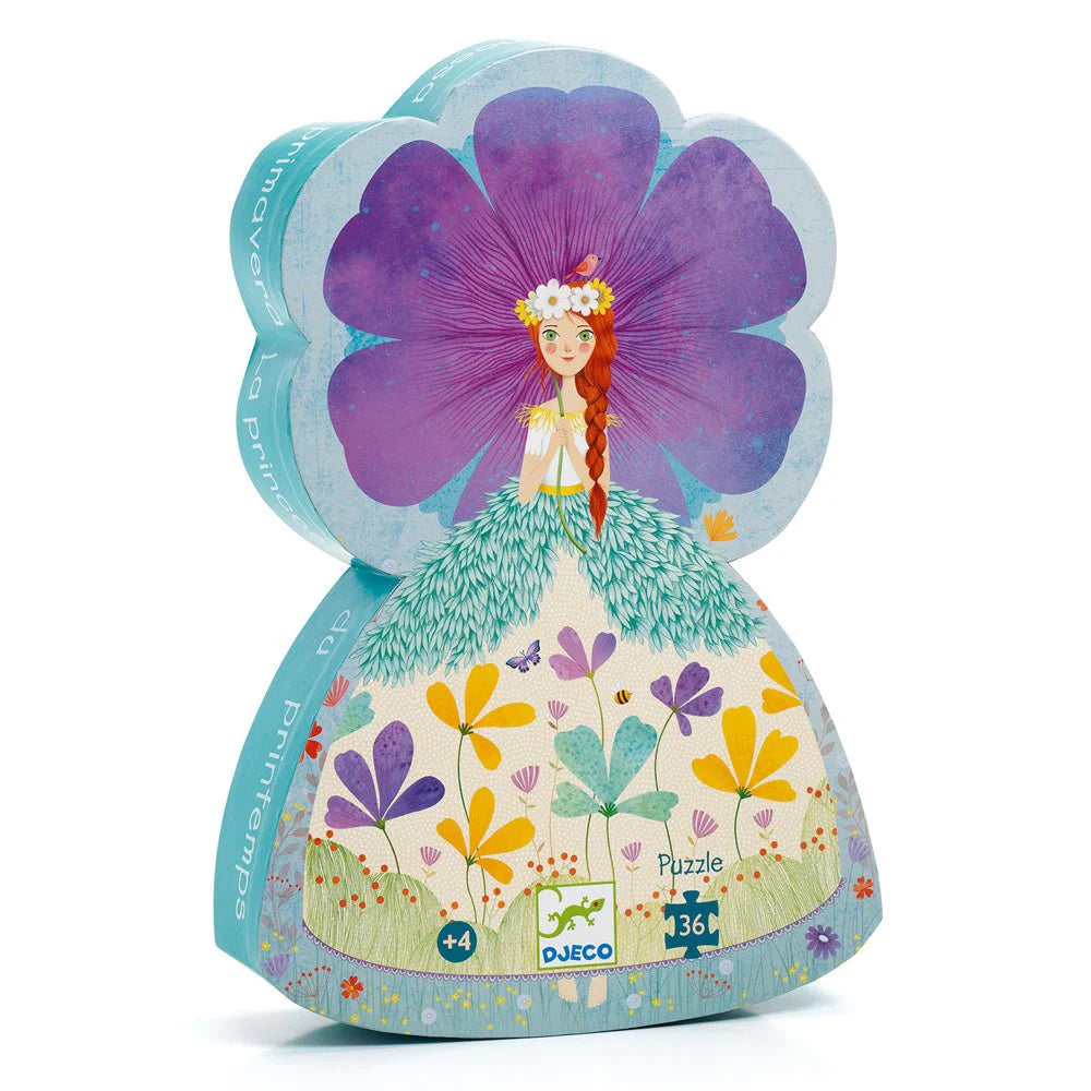 Djeco Princess of Spring Silhouette Puzzle - 500 Piece Art Puzzle for Adults & Teens - Beautiful Spring-Themed Home Decor & Gift Idea for Puzzle Lovers