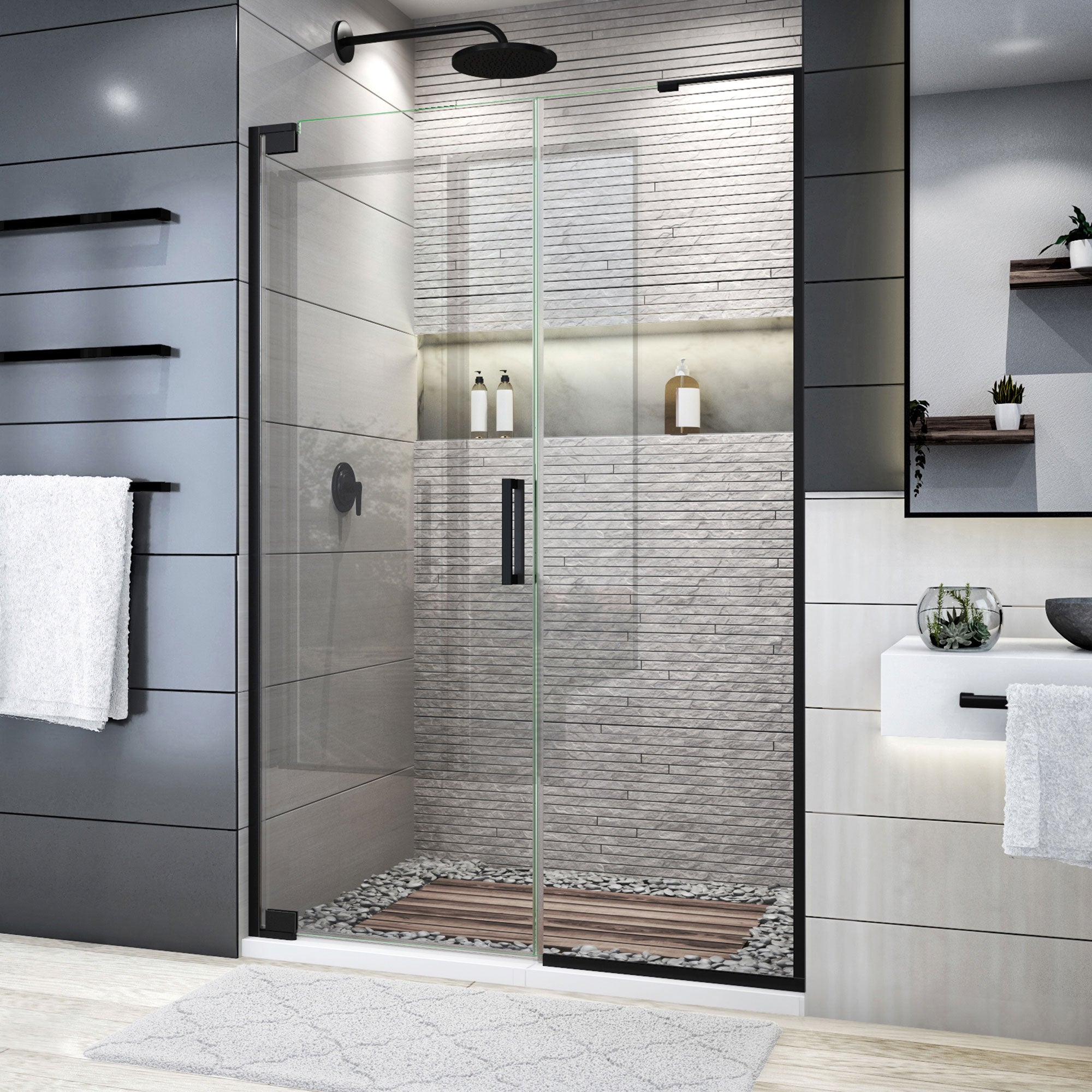 DreamLine Elegance Plus Frameless Pivot Shower Door - 51.75