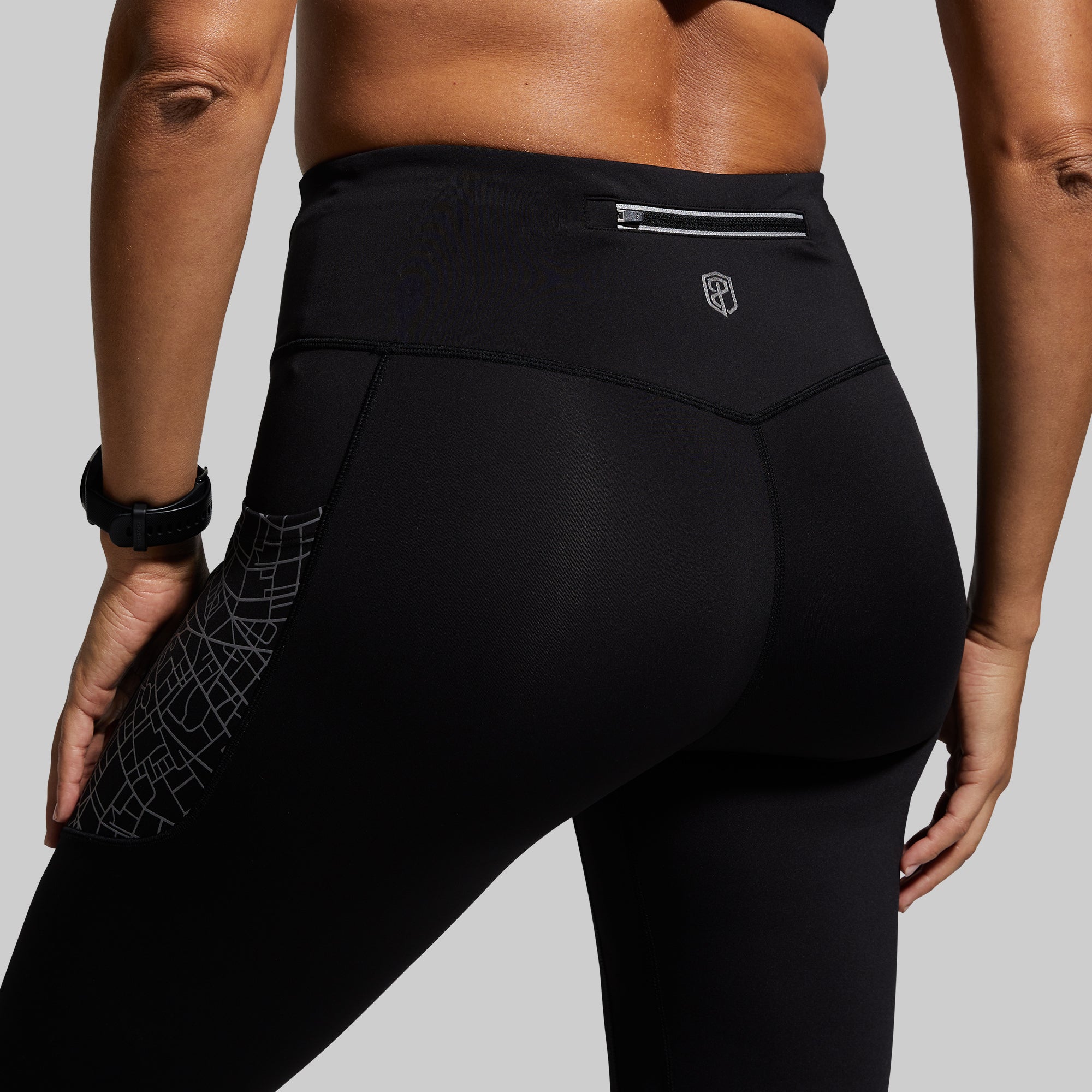 Women's High-Waisted Running Tights - Breathable Workout Leggings for Jogging & Gym (Black) | Perfect for Yoga, Cardio & Outdoor Activities