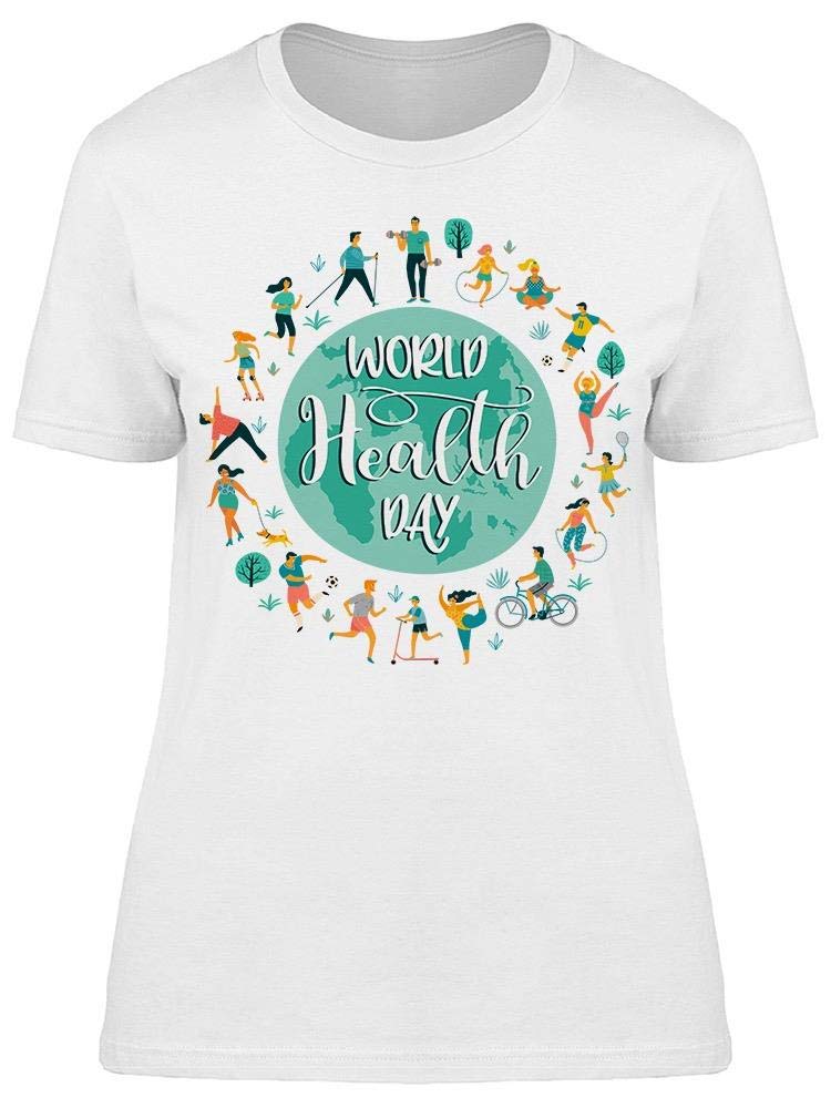 Smartprints Be Healthy Every Day T-Shirt for Women - Soft & Comfortable Cotton Tee for Workouts, Yoga, and Casual Wear