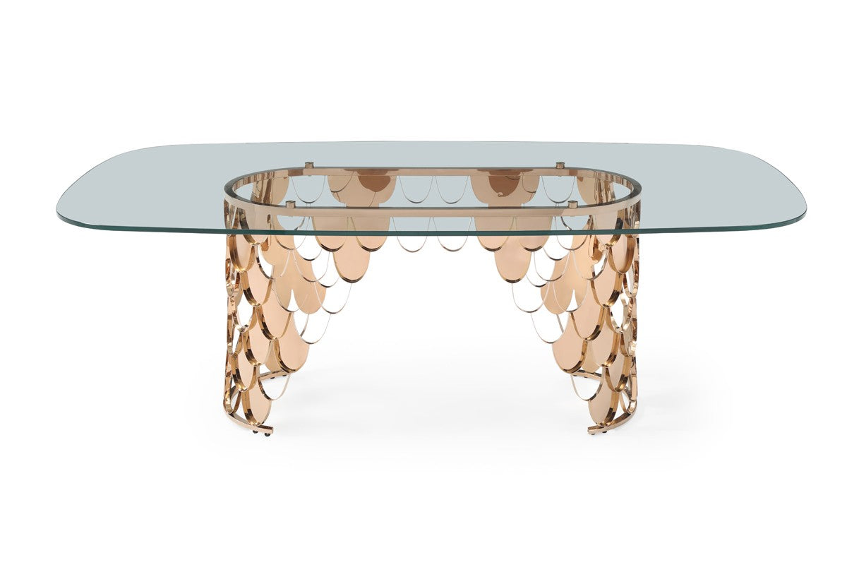 Modern Jasper Dining Table - Solid Wood Kitchen Table for 6 - Elegant Farmhouse Style Dining Room Furniture for Family Gatherings & Dinner Parties