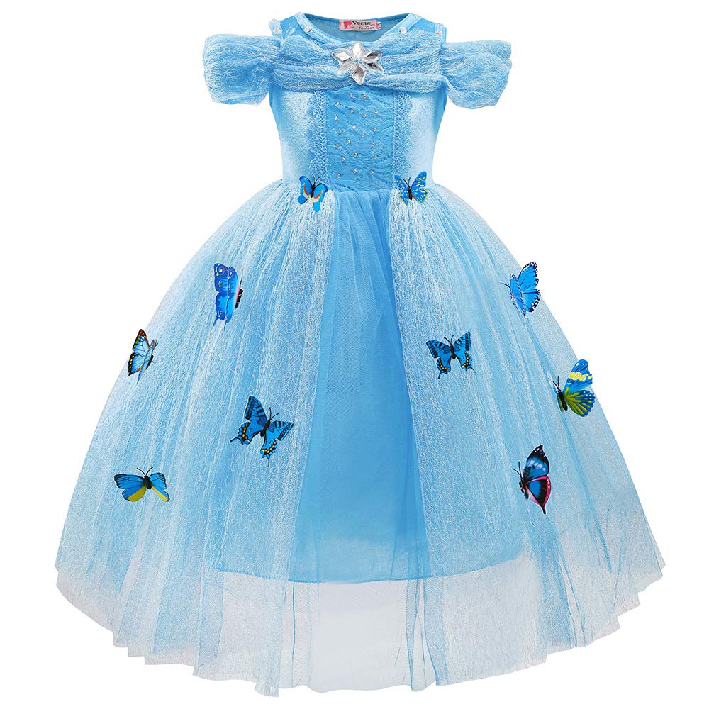 OBPIN Princess Costume Dress for Girls - Elegant Halloween, Christmas & Birthday Party Outfit | Kids Role Play & Dress Up Costume | Perfect for Themed Parties, Cosplay & Pretend Play
