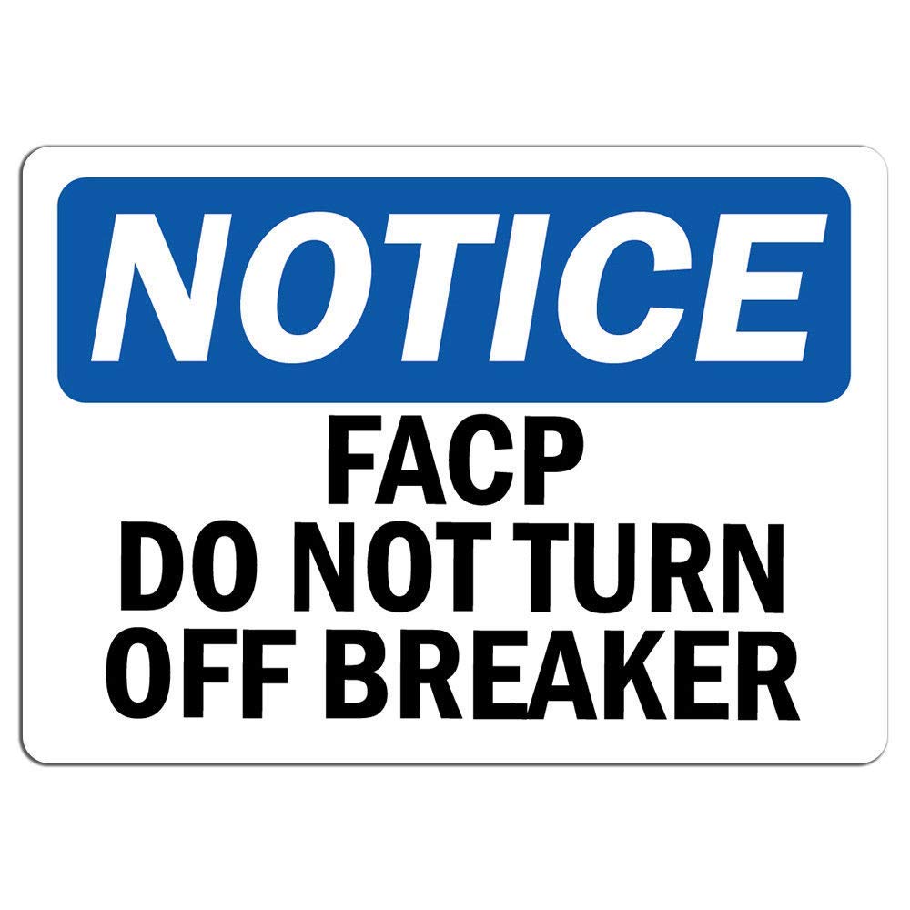 Safety and Warning Vinyl Stickers Bundle - 6 Pack Warehouse Signs (13