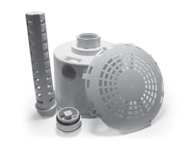 Pentair Main Drain & Hydrostatic Relief Valve with Pilot Tube & Cover - Pool & Spa Drainage System for Inground Swimming Pools