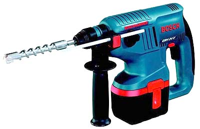 Bosch GBH24 24V Cordless Rotary Hammer Drill - Heavy Duty Concrete Drilling & Demolition Tool - Perfect for Construction, Masonry & DIY Home Projects
