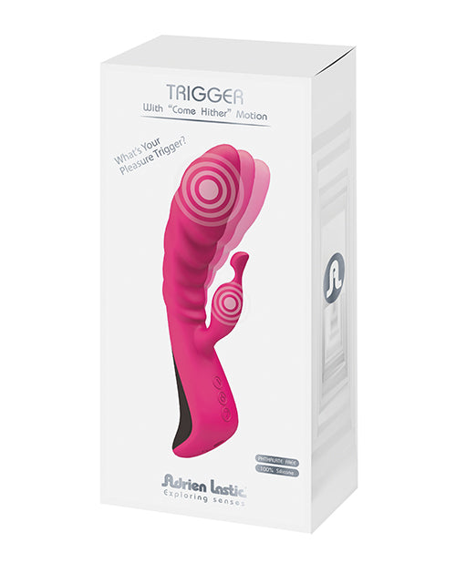 Adrien Lastic Trigger Vibrator & Clitoral Stimulator for Women - Powerful Clit Sucking Vibrator with 10 Vibration Modes, Waterproof Magenta Sex Toy - Perfect for Solo Play & Couples Foreplay