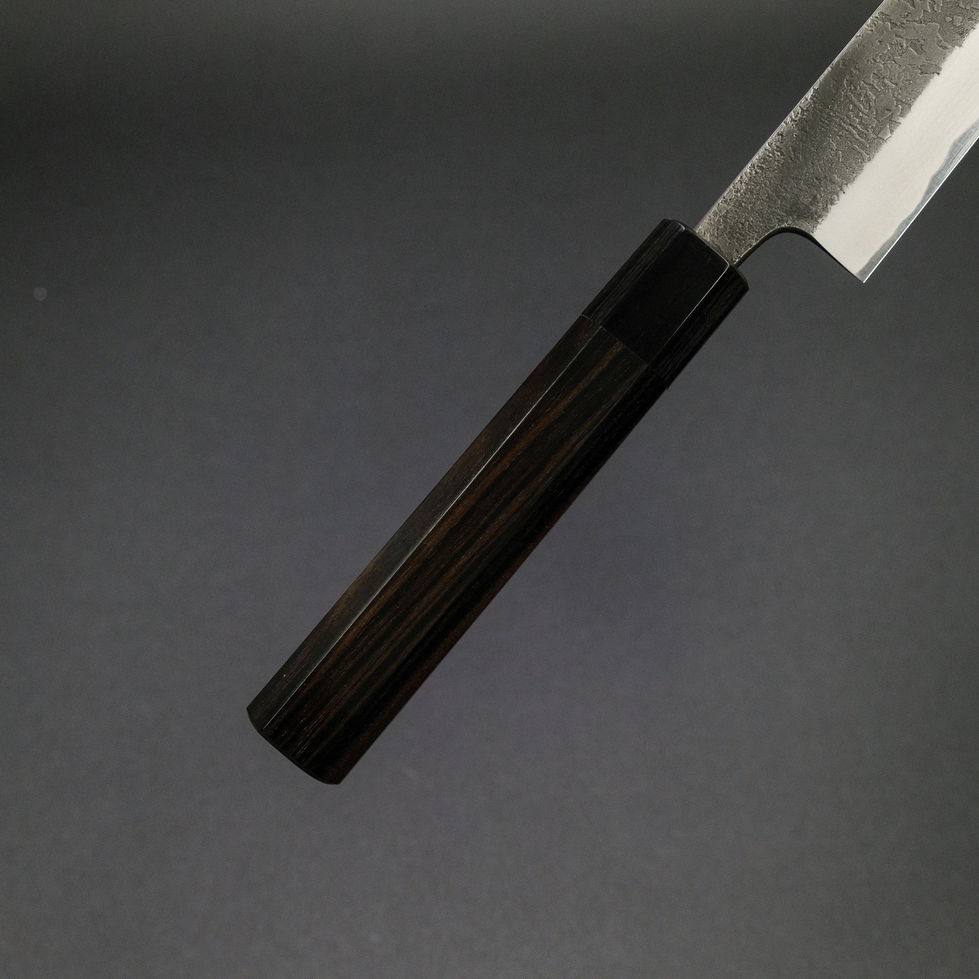 Premium Toshihiro Wakui Kurouchi Nashiji Blue #2 Sujihiki Knife 270mm - Handcrafted Japanese Chef Knife with Ebony Handle - Perfect for Slicing Meat, Sushi & Precision Cutting