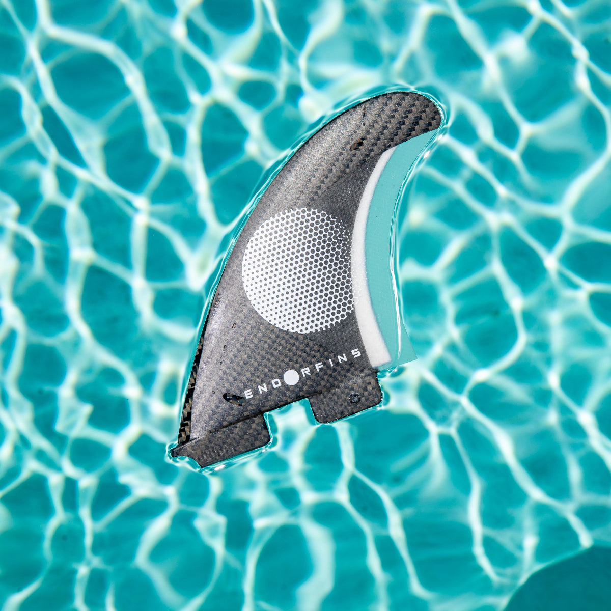 Endorfins 5 Fin Slater KS1 Surfboard Fin Set - Medium Size, 2 Tab, Black/White - Compatible with FCS 2 Fin Box - Perfect for Performance Surfing and Wave Riding